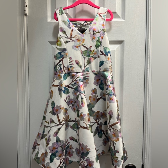 Rare Editions White Floral Kids Dress - Picture 1 of 1